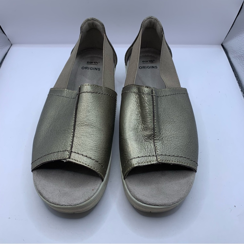 Earth Origins - Carley Connie Leather Sandals  size 7 women’s slingback - Picture 5 of 9